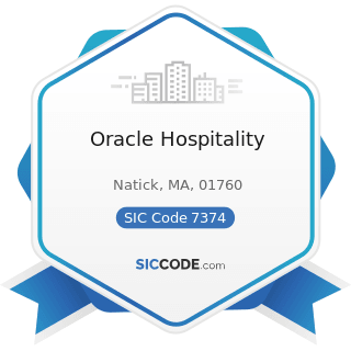 Oracle Hospitality - SIC Code 7374 - Computer Processing and Data Preparation and Processing...