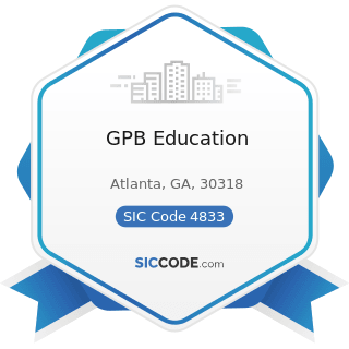 GPB Education - SIC Code 4833 - Television Broadcasting Stations