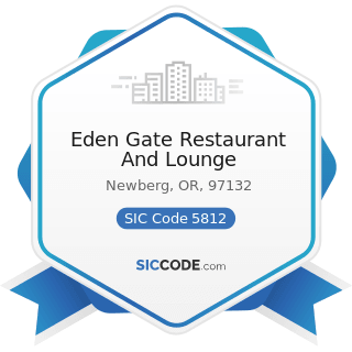 Eden Gate Restaurant And Lounge - SIC Code 5812 - Eating Places