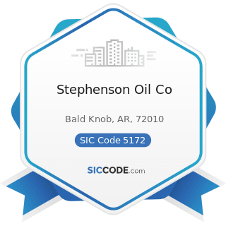 Stephenson Oil Co - SIC Code 5172 - Petroleum and Petroleum Products Wholesalers, except Bulk...