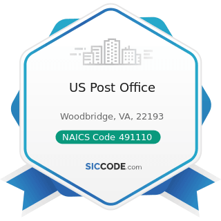 US Post Office - NAICS Code 491110 - Postal Service