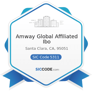 Amway Global Affiliated Ibo - SIC Code 5311 - Department Stores