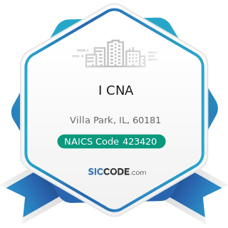 I CNA - NAICS Code 423420 - Office Equipment Merchant Wholesalers