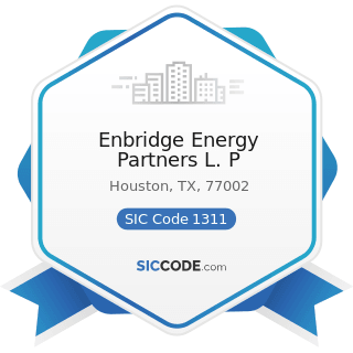 Enbridge Energy Partners L. P - SIC Code 1311 - Crude Petroleum and Natural Gas