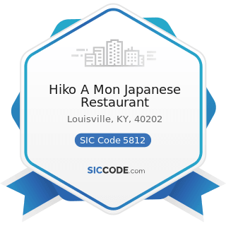 Hiko A Mon Japanese Restaurant - SIC Code 5812 - Eating Places