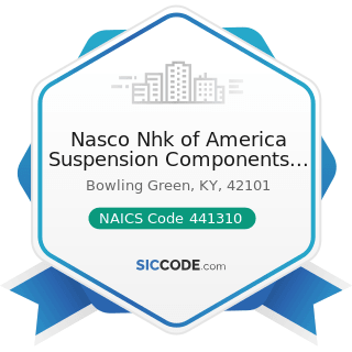 Nasco Nhk of America Suspension Components Inc - NAICS Code 441310 - Automotive Parts and...