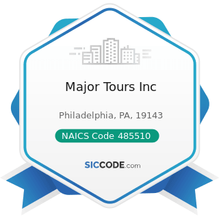 Major Tours Inc - NAICS Code 485510 - Charter Bus Industry