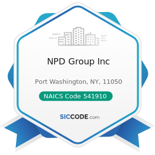 NPD Group Inc - NAICS Code 541910 - Marketing Research and Public Opinion Polling