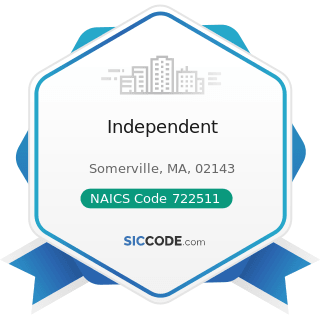 Independent - NAICS Code 722511 - Full-Service Restaurants