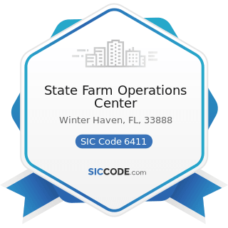 State Farm Operations Center - SIC Code 6411 - Insurance Agents, Brokers and Service