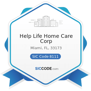 Help Life Home Care Corp - SIC Code 8111 - Legal Services