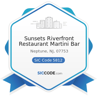 Sunsets Riverfront Restaurant Martini Bar - SIC Code 5812 - Eating Places