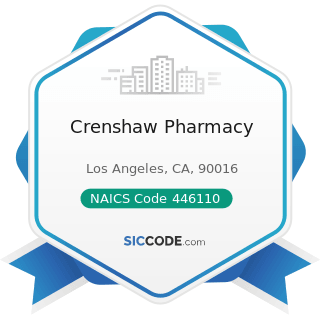 Crenshaw Pharmacy - NAICS Code 446110 - Pharmacies and Drug Stores