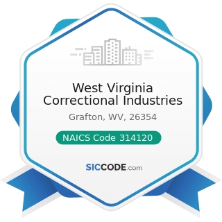 West Virginia Correctional Industries - NAICS Code 314120 - Curtain and Linen Mills