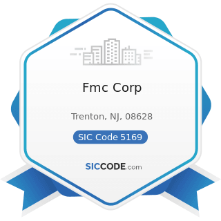 Fmc Corp - SIC Code 5169 - Chemicals and Allied Products, Not Elsewhere Classified