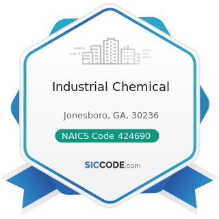 Industrial Chemical - NAICS Code 424690 - Other Chemical and Allied Products Merchant Wholesalers