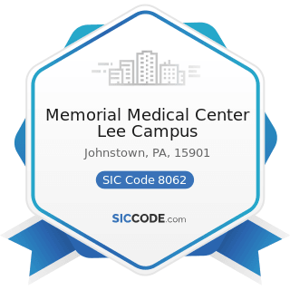 Memorial Medical Center Lee Campus - SIC Code 8062 - General Medical and Surgical Hospitals