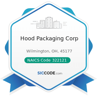 Hood Packaging Corp - NAICS Code 322121 - Paper (except Newsprint) Mills
