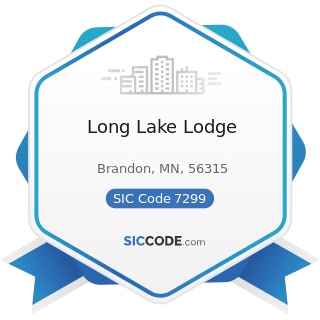 Long Lake Lodge - SIC Code 7299 - Miscellaneous Personal Services, Not Elsewhere Classified