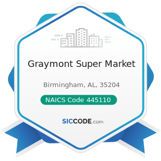 Graymont Super Market - NAICS Code 445110 - Supermarkets and Other Grocery Retailers (except...