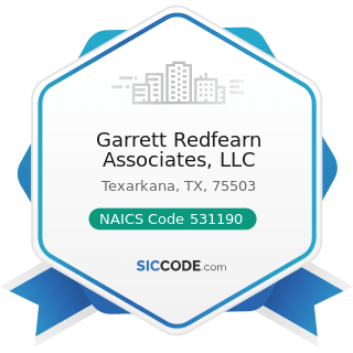 Garrett Redfearn Associates, LLC - NAICS Code 531190 - Lessors of Other Real Estate Property