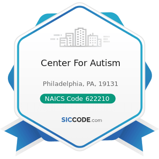 Center For Autism - NAICS Code 622210 - Psychiatric and Substance Abuse Hospitals
