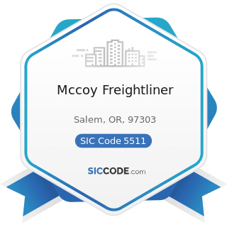 Mccoy Freightliner - SIC Code 5511 - Motor Vehicle Dealers (New and Used)
