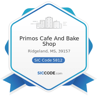 Primos Cafe And Bake Shop - SIC Code 5812 - Eating Places