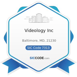 Videology Inc - SIC Code 7313 - Radio, Television, and Publishers' Advertising Representatives