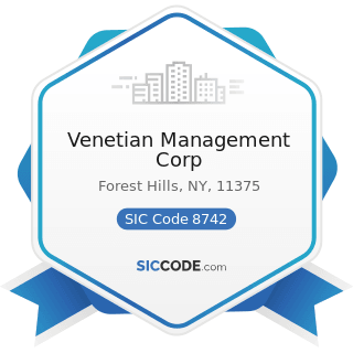 Venetian Management Corp - SIC Code 8742 - Management Consulting Services