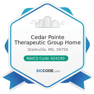 Cedar Pointe Therapeutic Group Home - NAICS Code 624190 - Other Individual and Family Services