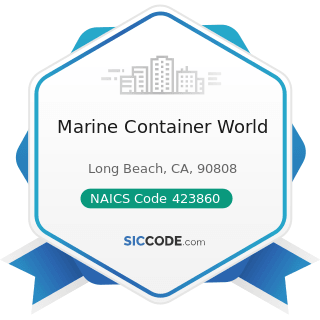 Marine Container World - NAICS Code 423860 - Transportation Equipment and Supplies (except Motor...