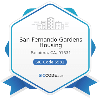 San Fernando Gardens Housing - SIC Code 6531 - Real Estate Agents and Managers