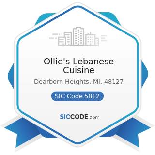 Ollie's Lebanese Cuisine - SIC Code 5812 - Eating Places