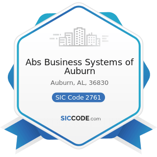 Abs Business Systems of Auburn - SIC Code 2761 - Manifold Business Forms