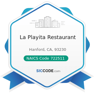 La Playita Restaurant - NAICS Code 722511 - Full-Service Restaurants