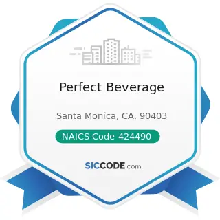 Perfect Beverage - NAICS Code 424490 - Other Grocery and Related Products Merchant Wholesalers