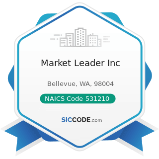 Market Leader Inc - NAICS Code 531210 - Offices of Real Estate Agents and Brokers