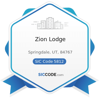 Zion Lodge - SIC Code 5812 - Eating Places