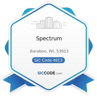 Spectrum - SIC Code 4813 - Telephone Communications, except Radiotelephone