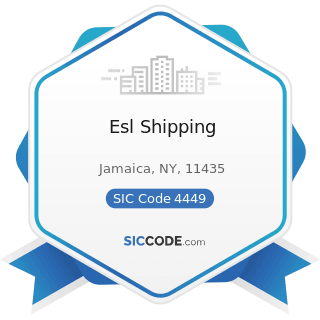 Esl Shipping - SIC Code 4449 - Water Transportation of Freight, Not Elsewhere Classified