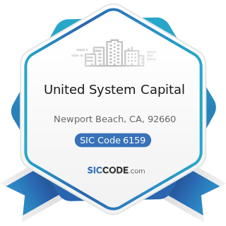 United System Capital - SIC Code 6159 - Miscellaneous Business Credit Institutions