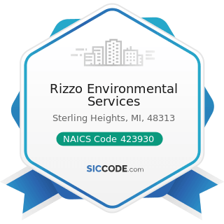 Rizzo Environmental Services - NAICS Code 423930 - Recyclable Material Merchant Wholesalers
