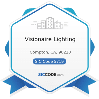 Visionaire Lighting - SIC Code 5719 - Miscellaneous Home Furnishings Stores