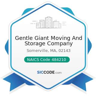 Gentle Giant Moving And Storage Company - NAICS Code 484210 - Used Household and Office Goods...