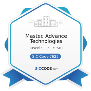 Mastec Advance Technologies - SIC Code 7622 - Radio and Television Repair Shops