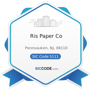 Ris Paper Co - SIC Code 5111 - Printing and Writing Paper