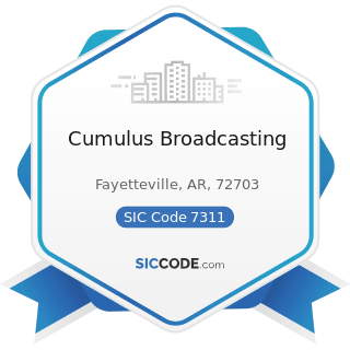 Cumulus Broadcasting - SIC Code 7311 - Advertising Agencies