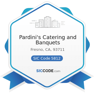 Pardini's Catering and Banquets - SIC Code 5812 - Eating Places