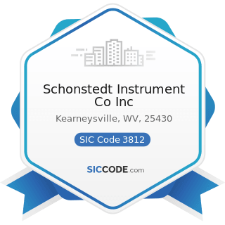 Schonstedt Instrument Co Inc - SIC Code 3812 - Search, Detection, Navigation, Guidance,...